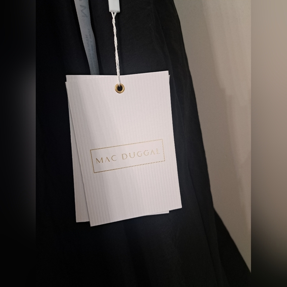 Mac Duggal The Bubbly Black Faille High Waisted Midi Full Circle Skirt Size S - Picture 4 of 8